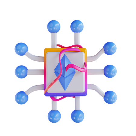 Ethereum Processor  3D Icon