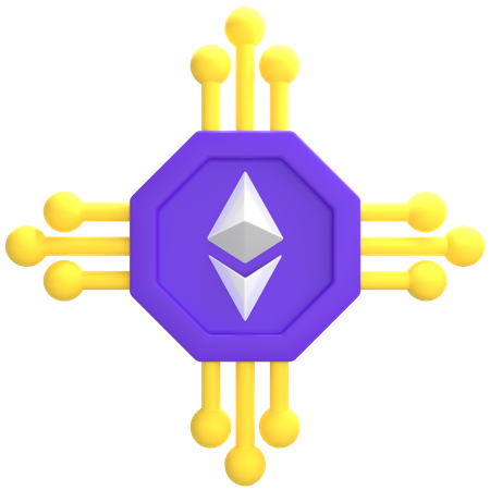Ethereum Processor  3D Icon