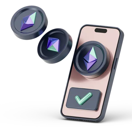 Ethereum Purchase  3D Icon