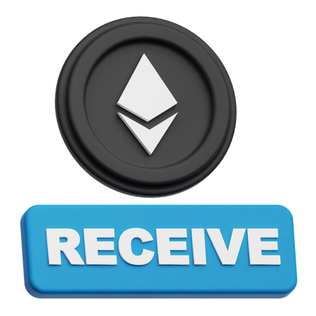 Ethereum Receive  3D Icon