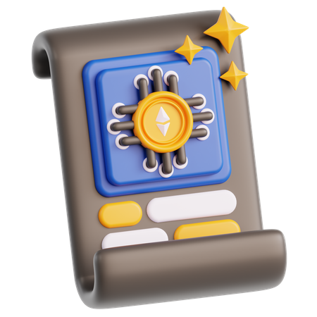 Ethereum Report  3D Icon