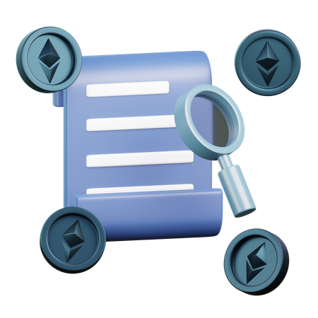 Ethereum Report  3D Icon
