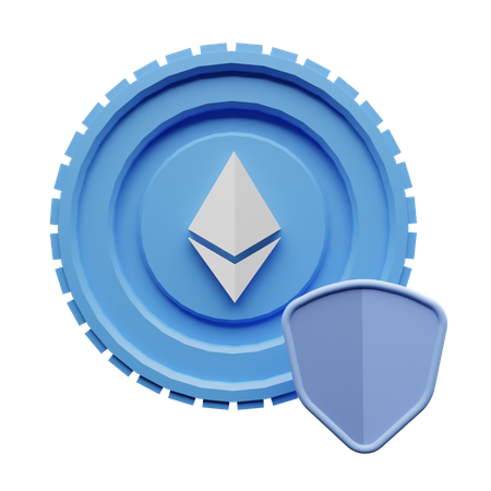 Ethereum Safety  3D Illustration