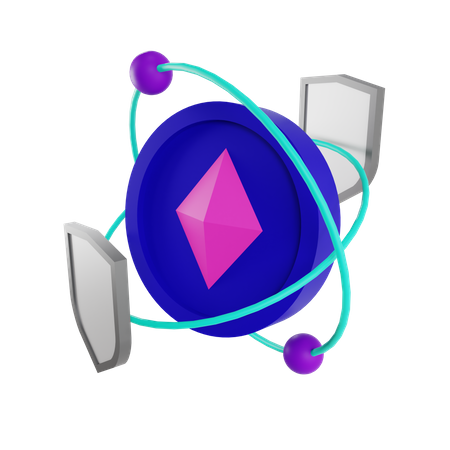 Ethereum Safety  3D Illustration