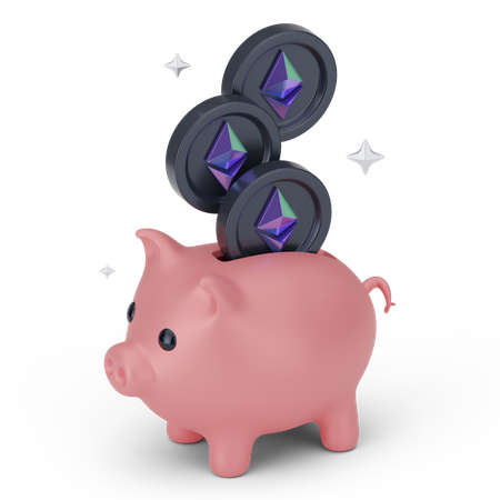 Ethereum Savings  3D Icon