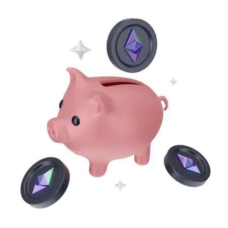 Ethereum Savings  3D Icon