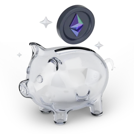 Ethereum Savings  3D Icon