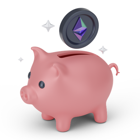 Ethereum Savings  3D Icon