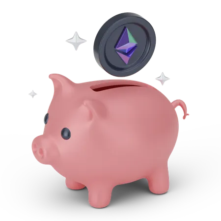 Ethereum Savings  3D Icon