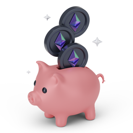 Ethereum Savings  3D Icon