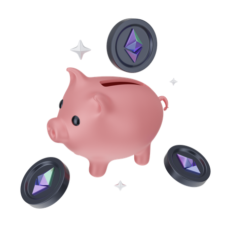 Ethereum Savings  3D Icon