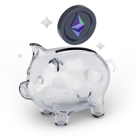 Ethereum Savings  3D Icon