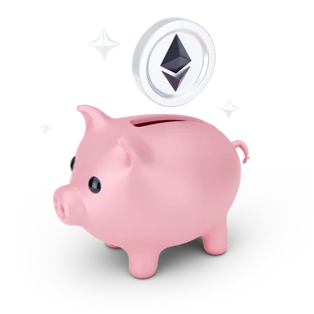 Ethereum Savings 3D Icon