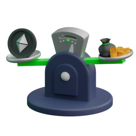 Ethereum Scale  3D Icon