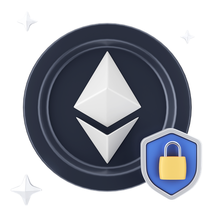 Ethereum-Schild  3D Icon