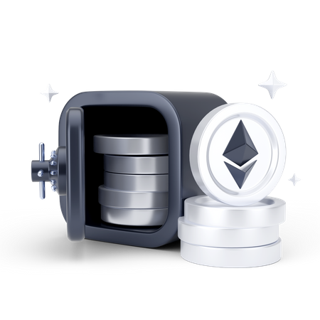 Ethereum-Schließfach  3D Icon