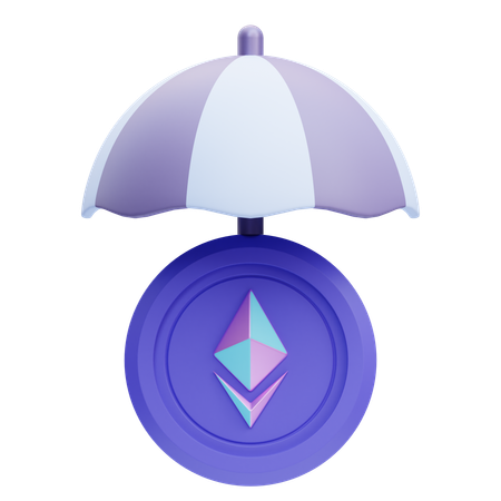 Ethereum-Schutz  3D Icon