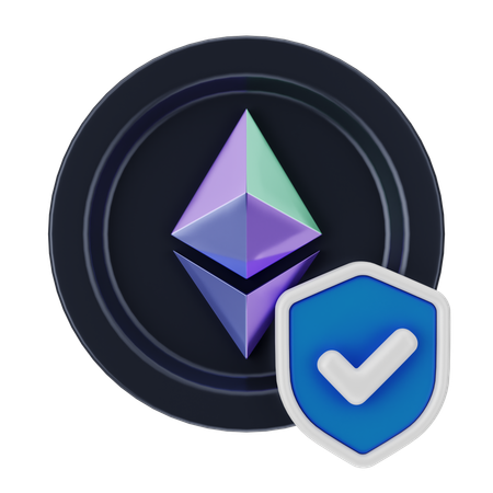 Sécurité Ethereum  3D Icon