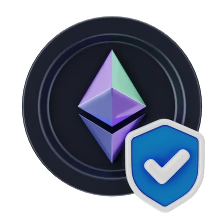 Sécurité Ethereum  3D Icon