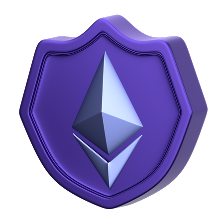 Sécurité Ethereum  3D Icon