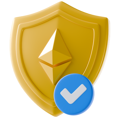 Ethereum Security  3D Icon