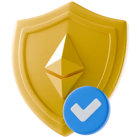 Ethereum Security  3D Icon