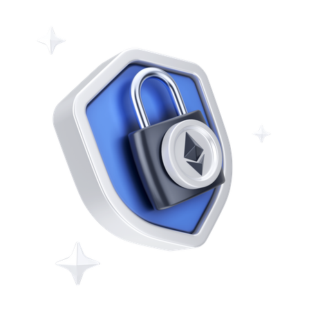 Ethereum Security  3D Icon