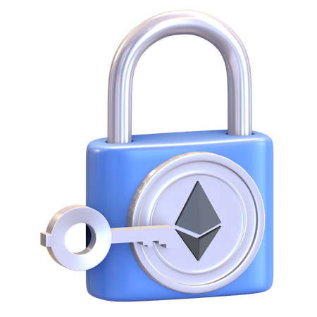 Ethereum Security  3D Illustration