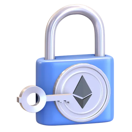 Ethereum Security  3D Illustration