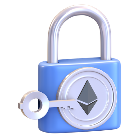 Ethereum Security 3D Illustration
