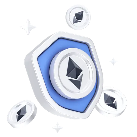 Ethereum Security  3D Icon