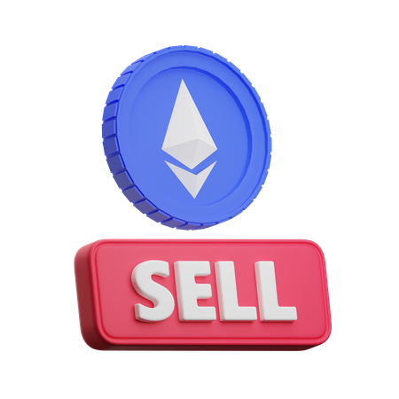 Ethereum Sell  3D Icon