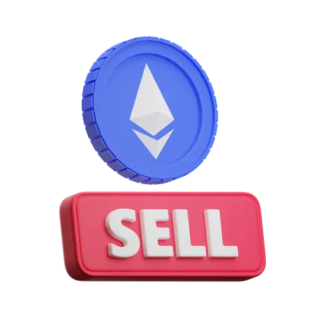 Ethereum Sell  3D Icon
