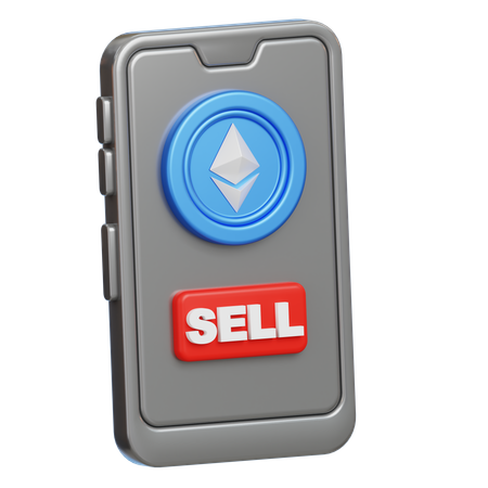 Ethereum Sell  3D Icon
