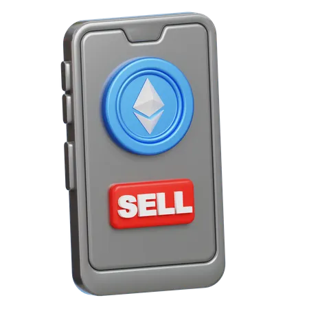 Ethereum Sell  3D Icon