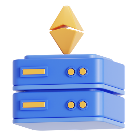 Ethereum server  3D Icon