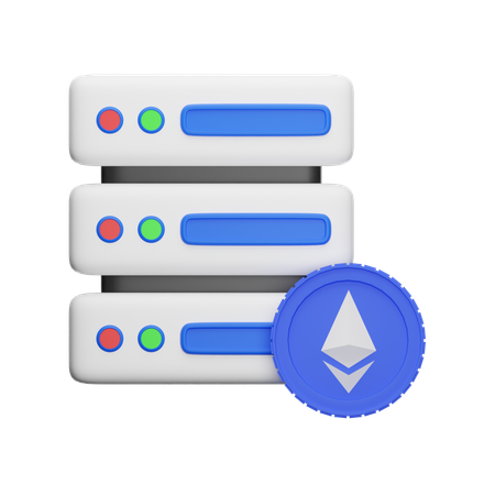 Ethereum Server  3D Icon