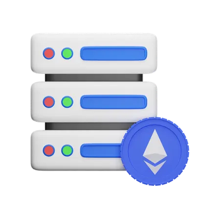 Ethereum Server  3D Icon