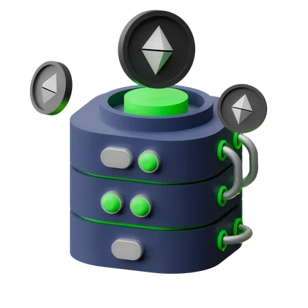 Ethereum Server  3D Icon