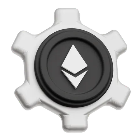 Ethereum Setting  3D Icon