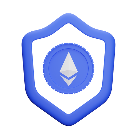 Ethereum Shield  3D Icon