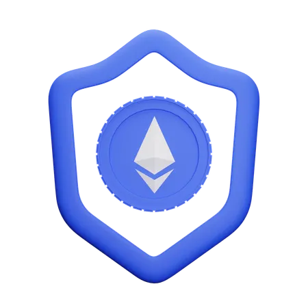 Ethereum Shield  3D Icon