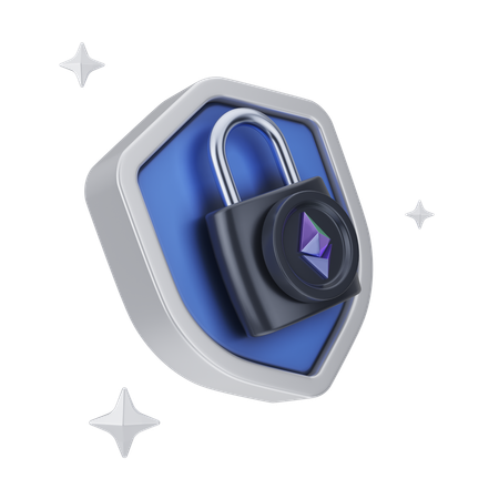 Ethereum Shield  3D Icon