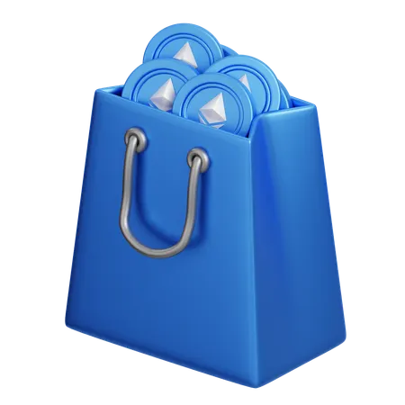 Ethereum Shopping  3D Icon