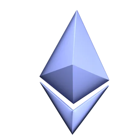 Ethereum Sign  3D Icon