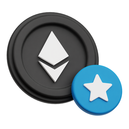 Ethereum Star  3D Icon