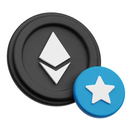 Ethereum Star  3D Icon
