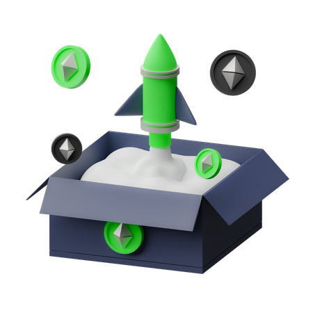 Ethereum-Startup  3D Icon