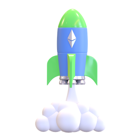 Ethereum Startup  3D Illustration