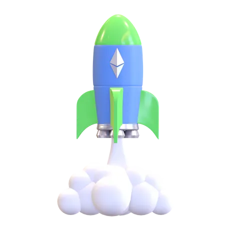 Ethereum Startup  3D Illustration